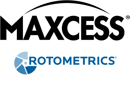 Maxcess and RotoMetrics logos